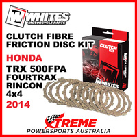 Whites Honda TRX500FPA Fourtrax Rincon 4x4 2014 Clutch Fibre Friction Disc Kit