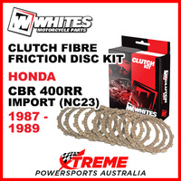 Whites Honda CBR400RR Import NC23 1987-1989 Clutch Fibre Friction Disc Kit
