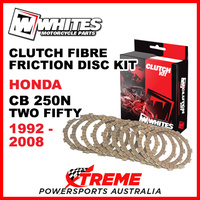 Whites Honda CB250N CB 250N Two Fifty 1992-2008 Clutch Fibre Friction Disc Kit