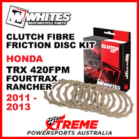 Whites Honda TRX420FPM Fourtrax Rancher 2011-2013 Clutch Fibre Friction Disc Kit