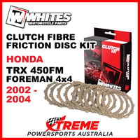 Whites Honda TRX450FM Foreman 4x4 2002-2004 Clutch Fibre Friction Disc Kit