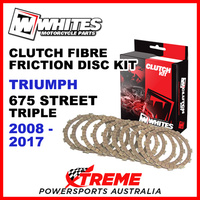 Whites Triumph 675 Street Triple 2008-2017 Clutch Fibre Friction Disc Kit