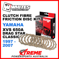 Whites Yamaha XVS650A Drag Star Classic 1997-2007 Clutch Fibre Friction Disc Kit
