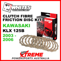 Whites Kawasaki KLX125B KLX 125B 2003-2006 Clutch Fibre Friction Disc Kit