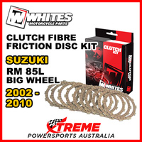 Whites For Suzuki RM85L Big Wheel 2002-2010 Clutch Fibre Friction Disc Kit