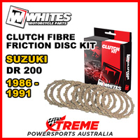 Whites For Suzuki DR200 DR 200 1986-1991 Clutch Fibre Friction Disc Kit