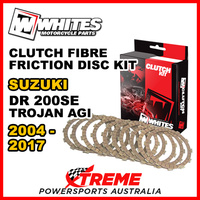 Whites For Suzuki DR200SE Trojan AGI 2004-2017 Clutch Fibre Friction Disc Kit