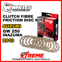 Whites For Suzuki GW250 GW 250 Inazuma 2013 Clutch Fibre Friction Disc Kit