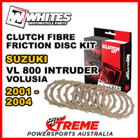Whites For Suzuki VL800 Intruder Volusia 2001-2004 Clutch Fibre Friction Disc Kit