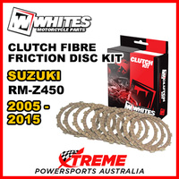 Whites For Suzuki RM-Z450 RMZ450 2005-2015 Clutch Fibre Friction Disc Kit
