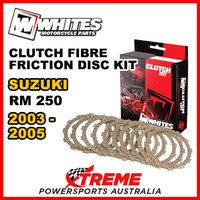Whites For Suzuki RM250 RM 250 2003-2005 Clutch Fibre Friction Disc Kit