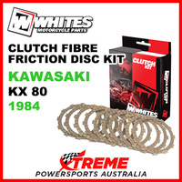 Whites Kawasaki KX80 KX 80 1984 Clutch Fibre Friction Disc Kit