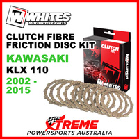 Whites Kawasaki KLX110 KLX 110 2002-2015 Clutch Fibre Friction Disc Kit
