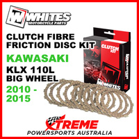 Whites Kawasaki KLX110L Big Wheel 2010-2015 Clutch Fibre Friction Disc Kit