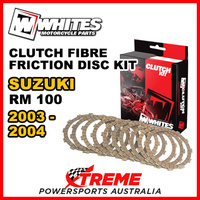Whites For Suzuki RM100 RM 100 2003-2004 Clutch Fibre Friction Disc Kit