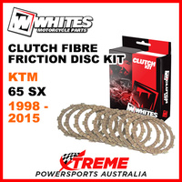Whites KTM 65SX 65 SX 1998-2015 Clutch Fibre Friction Disc Kit