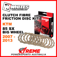 Whites KTM 85SX 85 SX Big Wheel 2007-2013 Clutch Fibre Friction Disc Kit