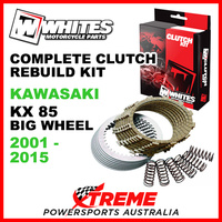 Whites Kawasaki KX85 KX 85 Big Wheel 2001-2015 Complete Clutch Rebuild Kit