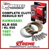 Whites Kawasaki KLR 650 KL 650 1987-1989 Complete Clutch Rebuild Kit
