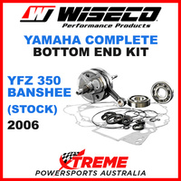 Wiseco Bottom End Kit YFZ350 Banshee 2006 (Stock Rod) Crank Gasket Bearing Seals