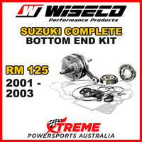 Wiseco Complete Bottom End Kit RM125 01-03 Crankshaft Gasket Bearing Seals