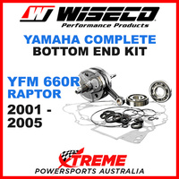 Wiseco Bottom End Kit YFM660R Raptor 01-05 Crankshaft Gasket Bearing Seals