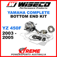 Wiseco Complete Bottom End Kit YZ450F 03-05 Crankshaft Gasket Bearing Seals