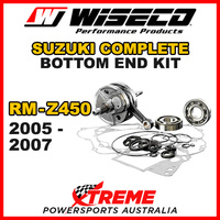 Wiseco Complete Bottom End Kit RMZ450 05-07 Crankshaft Gasket Bearing Seals