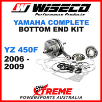 Wiseco Complete Bottom End Kit YZ450F 2006-2009 Crankshaft Gasket Bearing Seals