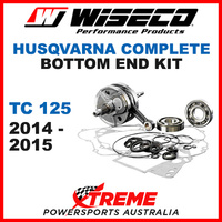 Wiseco Complete Bottom End Kit Husky TC125 14-15 Crankshaft Gasket Bearing Seals
