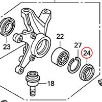 Whites 38x50x6 Knuckle Seal for Honda TRX420FE FOURTRAX RANCHER 2007-2013
