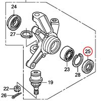 Whites 40x58x7 Knuckle Seal for Honda TRX350 1987