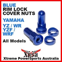 MX BLUE RIM LOCK COVER NUTS YAMAHA YZ WR YZF WRF 125 250 250F 450F DIRTBIKE MOTO