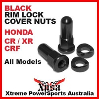 MX BLACK RIM LOCK COVER NUTS HONDA CR XR CRF 250R 250X 450R 450X DIRT BIKE MOTO