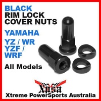 MX BLACK RIM LOCK COVER NUTS YAMAHA YZ WR YZF WRF 125 250 250F 450F DIRT BIKE