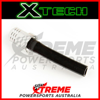 Xtech Motorcycle Silver Gas Tank Alloy Breather Fuel Vent With Hose For Fuel Cap