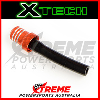 Xtech Motorcycle Orange Gas Tank Alloy Breather Fuel Vent With Hose For Fuel Cap