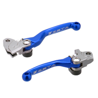 Zeta Yamaha YZ125/250 2008-2014 Blue Pivot Brake Clutch Lever Set FP ZE44-1112