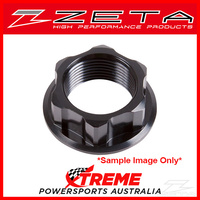 Zeta For Suzuki DRZ400SM 2005-2017 M24x32-P1.5 H10 Black Steering Stem Nut ZE58-2251