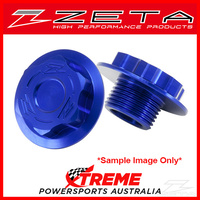 Zeta For Suzuki DRZ400SM 2005-2017 M24x32-P1.5 H10 Blue Steering Stem Nut ZE58-2252