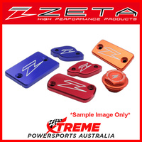 Zeta Yamaha YZ250X 2016-2018 Blue Anodised Aluminium Brake Reservoir Cover Front ZE86-2301