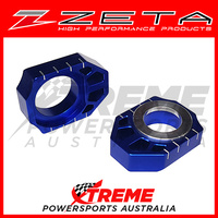 Zeta Blue Rear Axle Block Set for Honda CRF250X 2004-2017