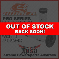 KWALA PRO SERIES ELITE FULL DIAMOND GRIPS WHITE BLACK MX MOTOCROSS ENDURO DIRT