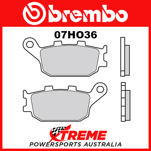 Brembo Yamaha MT-09 Tracer 2015-2017 Road Carbon Ceramic Rear Brake Pads 07HO36-07