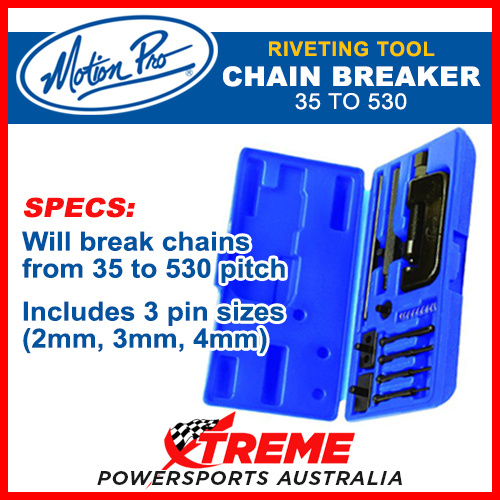 Motion Pro Chain Breaker & Riveting Tool Motorcycle 35-530 Pitch 08-080058
