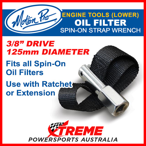 Motion Pro 3/8" Drive Oil Filter Strap Wrench, 125mm Strap Dia. 08-080069
