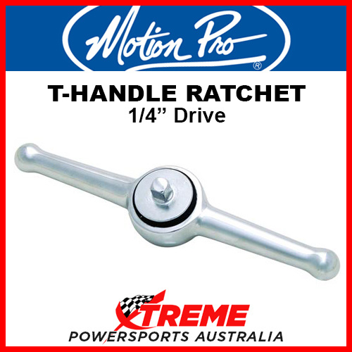 Motion Pro T-Handle Ratchet 1/4" Drive, Compact Motorcycle Tool 08-080231