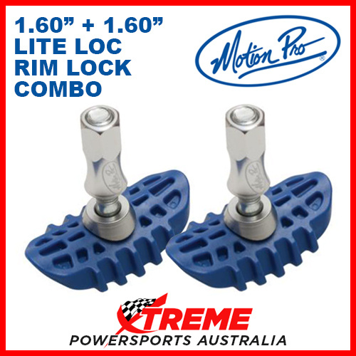 MP LiteLoc Wheel Rim Lock Bundle 2x 1.60 1.6 Inch Motorcycle Aluminum Nut