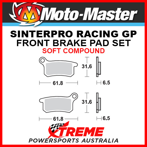 Moto-Master Husqvarna CR65 2011-2012 Racing GP Sintered Soft Front Brake Pad 094612
