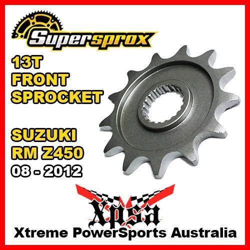 SUPERSPROX FRONT SPROCKET 13T 13 TOOTH For Suzuki RM Z450 RMZ450 2008-2012 STEEL MX